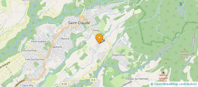 localisation de l'entreprise MADAME YASMINA PLAISANT à SAINT-CLAUDE