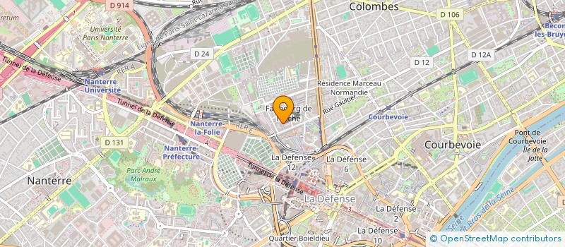 localisation de l'entreprise MADAME YASMINA RANELY VERGE DEPRE à COURBEVOIE