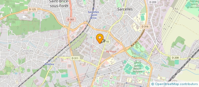 localisation de l'entreprise MADAME YASMINA ROUAG  SARCELLES