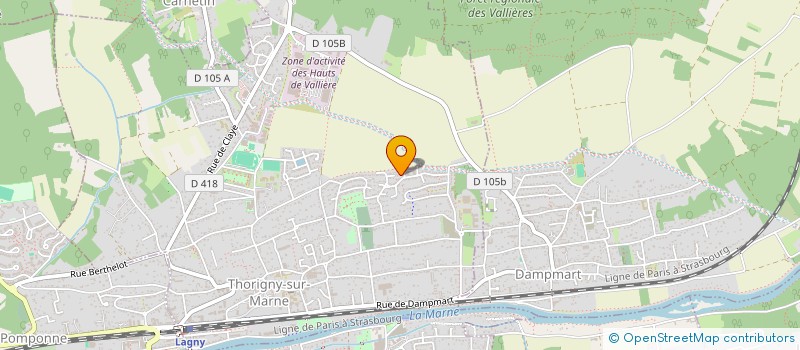 localisation de l'entreprise MADAME YASMINA SAIED  THORIGNY-SUR-MARNE