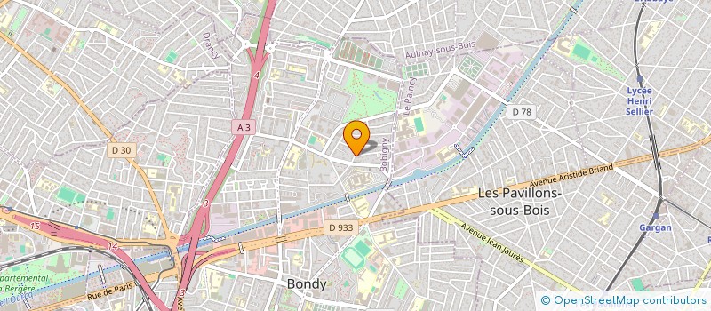 localisation de l'entreprise MADAME YASMINA SCHINDELE  BONDY