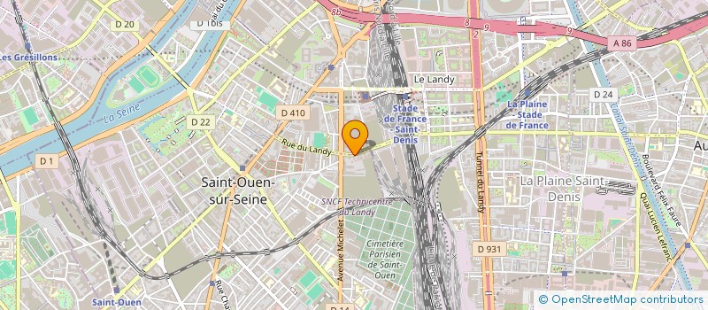 localisation de l'entreprise MADAME YASMINA SIDANE à SAINT-OUEN-SUR-SEINE
