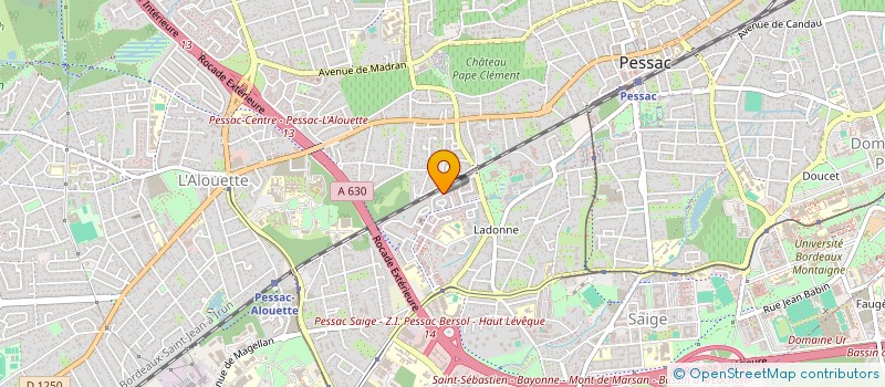 localisation de l'entreprise MADAME YASMINA ZAGOUDIA  PESSAC