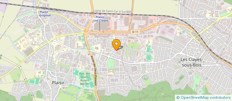 localisation de l'entreprise MADAME YASMINE ABBAS  PLAISIR