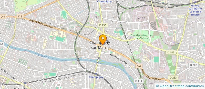 localisation de l'entreprise MADAME YASMINE AISSANI à CHAMPIGNY-SUR-MARNE