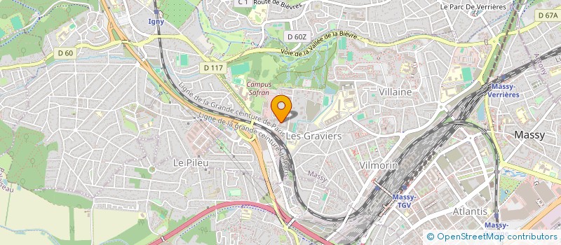 localisation de l'entreprise MADAME YASMINE ATMANIOU  MASSY