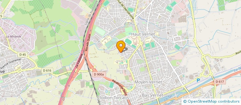 localisation de l'entreprise MADAME YASMINE BAEZA  PERPIGNAN