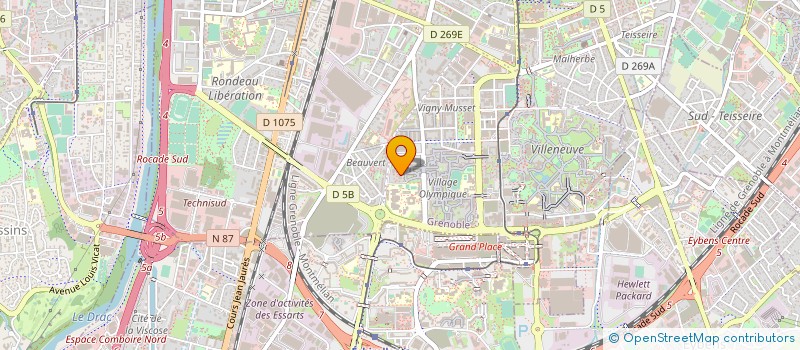 localisation de l'entreprise MADAME YASMINE BARDIN  GRENOBLE