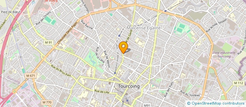 localisation de l'entreprise MADAME YASMINE BAUDHUIN  TOURCOING