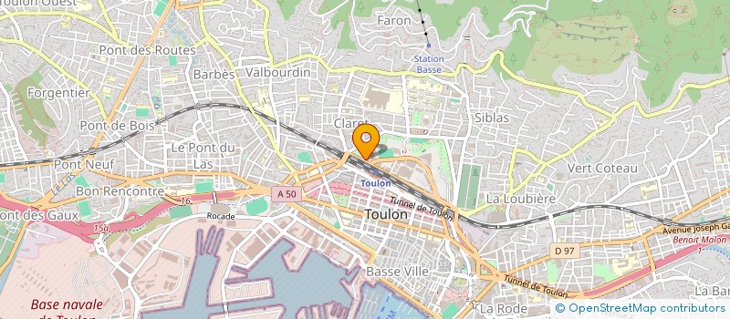 localisation de l'entreprise MADAME YASMINE BEN MERIEM  TOULON