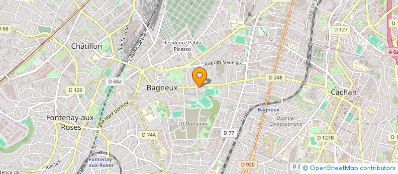 localisation de l'entreprise MADAME YASMINE BENAYAOUM à BAGNEUX