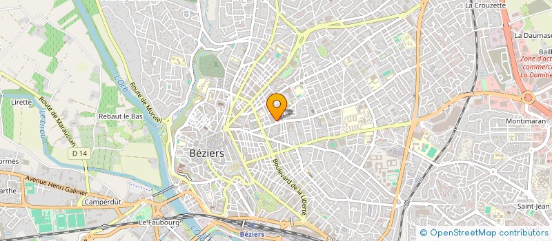 localisation de l'entreprise MADAME YASMINE BENDJEDDOU  BEZIERS