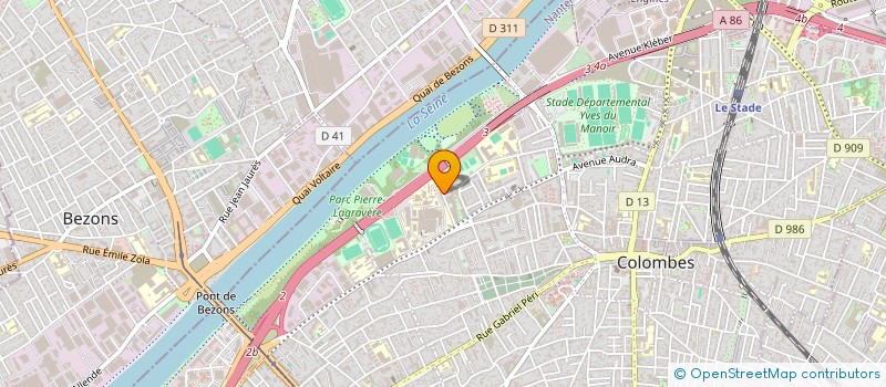 localisation de l'entreprise MADAME YASMINE BENZOUGAR  COLOMBES