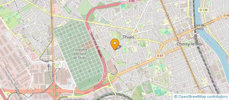 localisation de l'entreprise MADAME YASMINE BERZANE  THIAIS