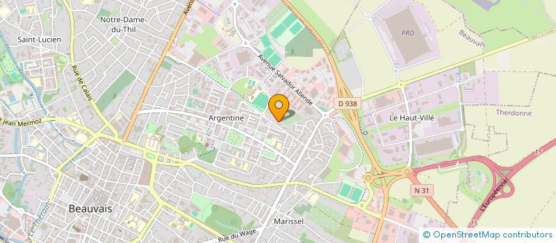 localisation de l'entreprise MADAME YASMINE BOUAOUINA  BEAUVAIS