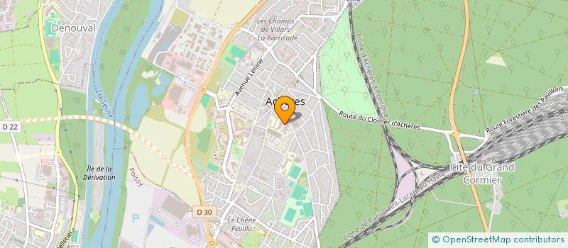 localisation de l'entreprise MADAME YASMINE BOUQDIR  ACHERES