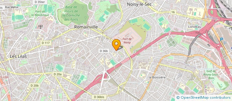 localisation de l'entreprise MADAME YASMINE BOURAHLA à ROMAINVILLE