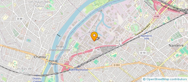 localisation de l'entreprise MADAME YASMINE BOURAOUD  NANTERRE