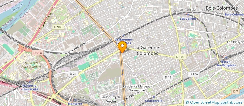 localisation de l'entreprise MADAME YASMINE BRAIK à LA GARENNE-COLOMBES