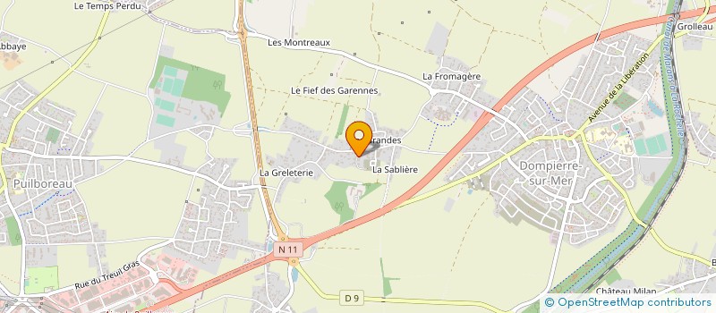 localisation de l'entreprise MADAME YASMINE CARDINAL  DOMPIERRE-SUR-MER