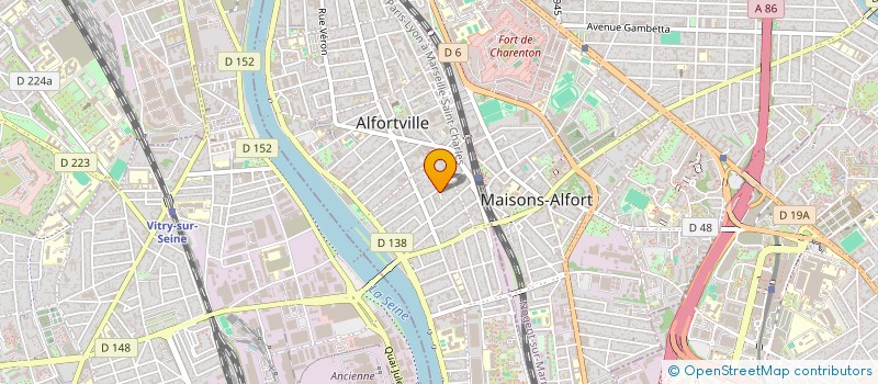 localisation de l'entreprise MADAME YASMINE CHETTOUH  ALFORTVILLE