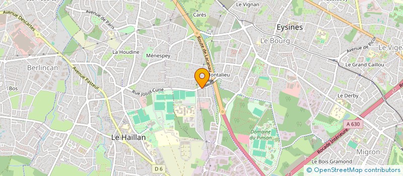 localisation de l'entreprise MADAME YASMINE CRUZIN  EYSINES