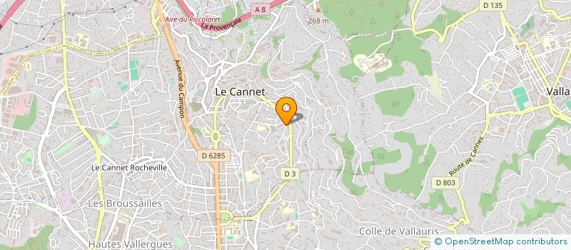 localisation de l'entreprise MADAME YASMINE DERDOUR à LE CANNET