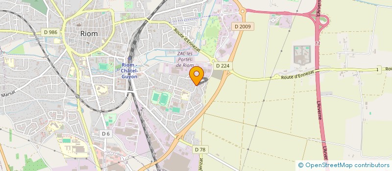 localisation de l'entreprise MADAME YASMINE DRVAR  RIOM