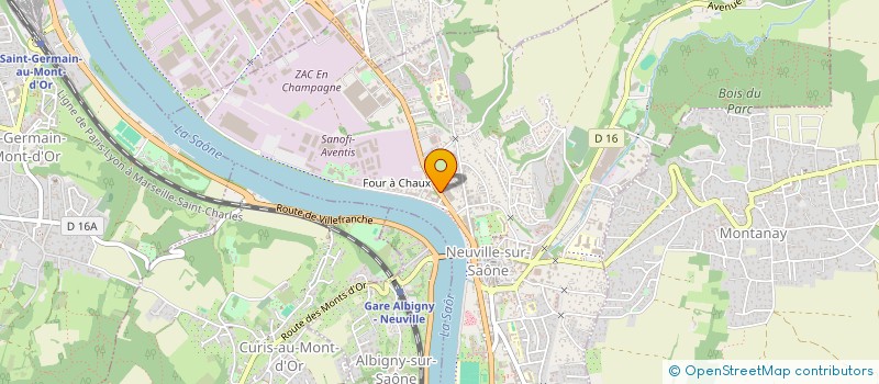 localisation de l'entreprise MADAME YASMINE GOUSSAIRI  NEUVILLE-SUR-SAONE