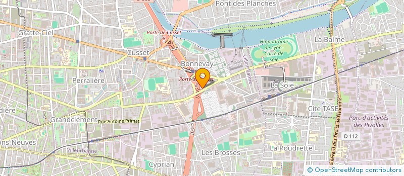 localisation de l'entreprise MADAME YASMINE GUEHAIRIA  VILLEURBANNE