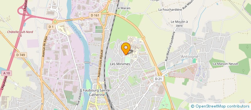 localisation de l'entreprise MADAME YASMINE HEMMI à CHATELLERAULT