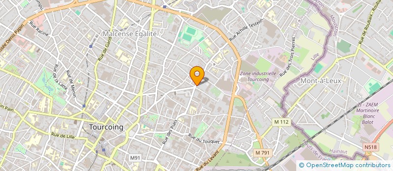 localisation de l'entreprise MADAME YASMINE IGHRARENE  TOURCOING