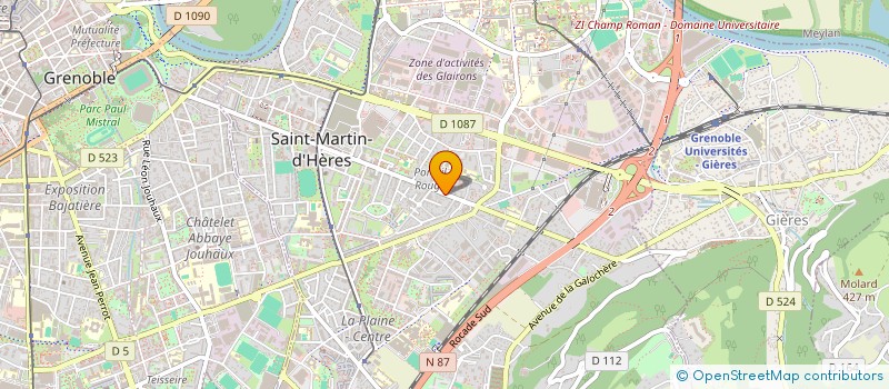 localisation de l'entreprise MADAME YASMINE IPENDA NGALULA  SAINT-MARTIN-D'HERES