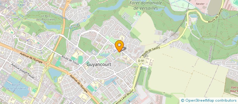 localisation de l'entreprise MADAME YASMINE KADDOUR DJEBBAR à GUYANCOURT