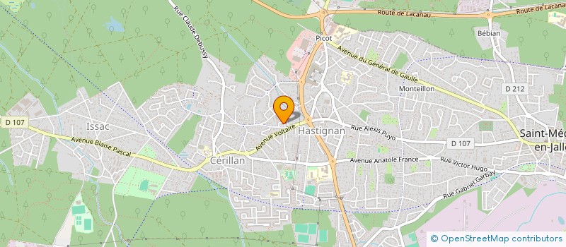 localisation de l'entreprise MADAME YASMINE LACAU  SAINT-MEDARD-EN-JALLES