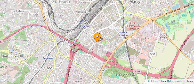 localisation de l'entreprise MADAME YASMINE MANSOURI  MASSY