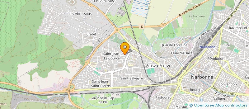 localisation de l'entreprise MADAME YASMINE MAZOUNI  NARBONNE