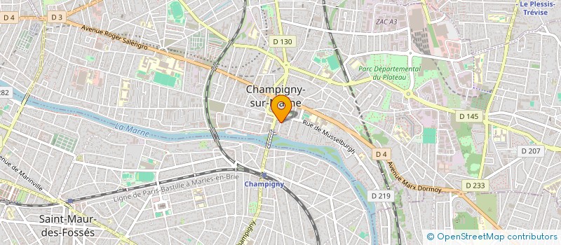 localisation de l'entreprise MADAME YASMINE MENACER à CHAMPIGNY-SUR-MARNE