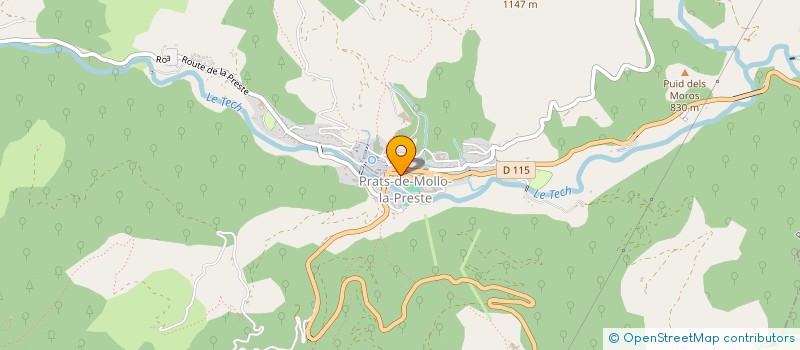 localisation de l'entreprise MADAME YASMINE MISANTROPE  PRATS-DE-MOLLO-LA-PRESTE