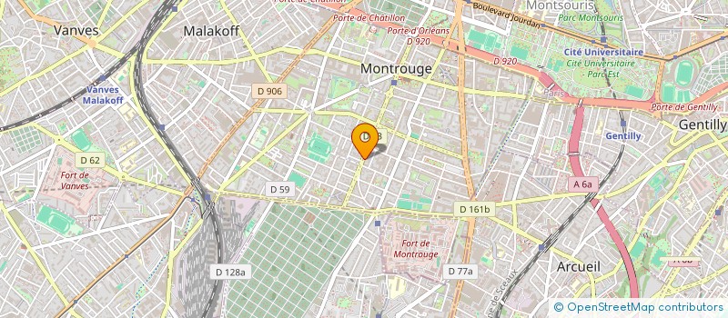 localisation de l'entreprise MADAME YASMINE MOUAHIDI  MONTROUGE