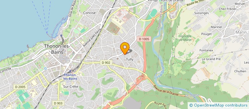 localisation de l'entreprise MADAME YASMINE NASREDDINE  ALLINGES