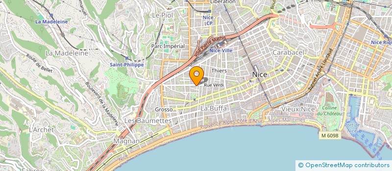 localisation de l'entreprise MADAME YASMINE OKBANI à NICE