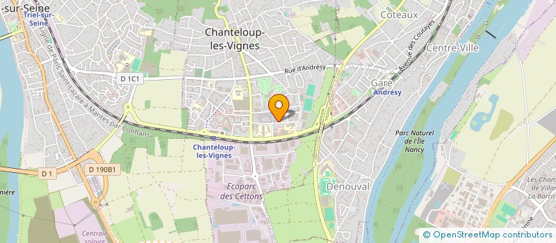 localisation de l'entreprise MADAME YASMINE OUBENHAMOU  CHANTELOUP-LES-VIGNES