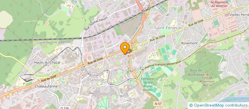 localisation de l'entreprise MADAME YASMINE RAKHO  BESANCON