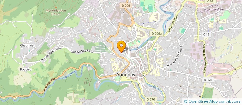 localisation de l'entreprise MADAME YASMINE SEKAK  ANNONAY