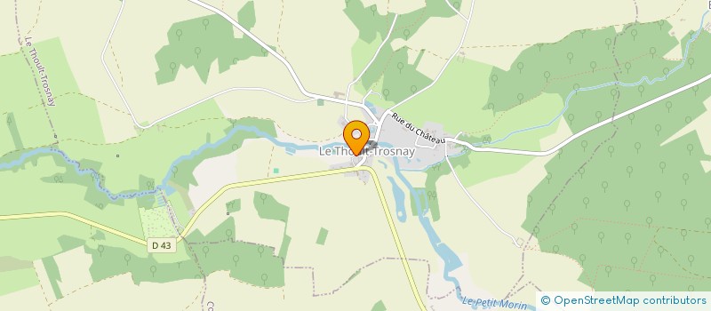 localisation de l'entreprise MADAME YASMINE VEROLLET  LE THOULT-TROSNAY