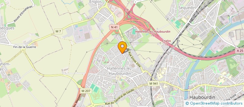 localisation de l'entreprise MADAME YASMINE ZELMAT  HALLENNES-LEZ-HAUBOURDIN