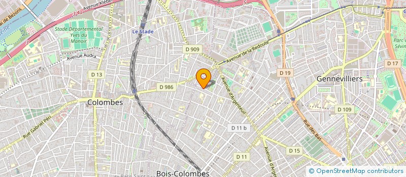 localisation de l'entreprise MADAME YASNA GUILLERME à BOIS-COLOMBES
