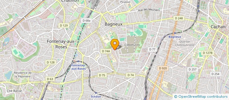localisation de l'entreprise MADAME YASSER BOUCHELOUCHE à BAGNEUX