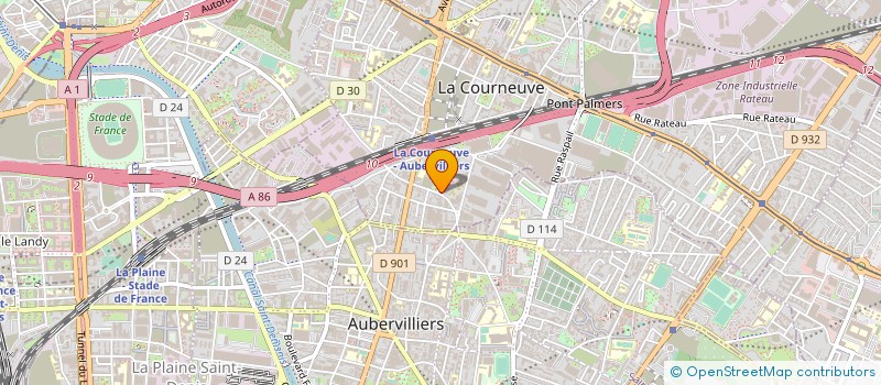 localisation de l'entreprise MADAME YASSIMINE AICHA BASSOLE à LA COURNEUVE